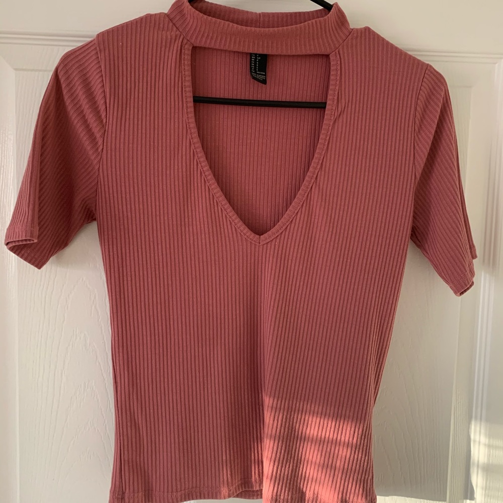 Forever 21 ribbed choker top